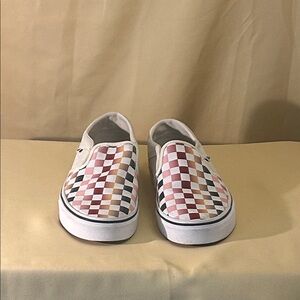 Vans Multicolor Checkered  women’s Slip-On Sneakers
